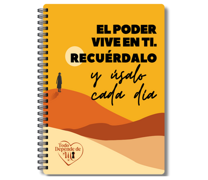 Libreta A5- El poder vive en ti