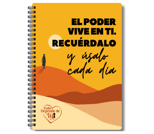 Libreta A5- El poder vive en ti