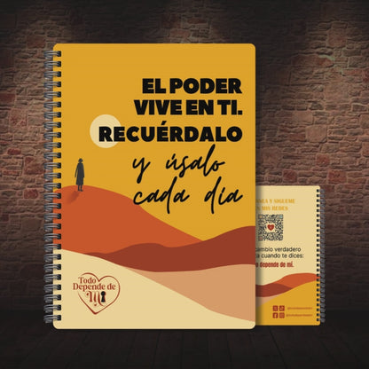 Libreta A5- El poder vive en ti